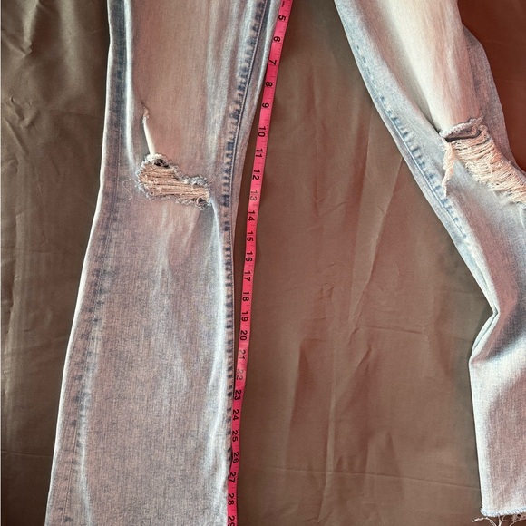 Mother Jeans Women's Light Blue Denim The Weekender Fray High Rise Size 27 EUC - Picture 8 of 9